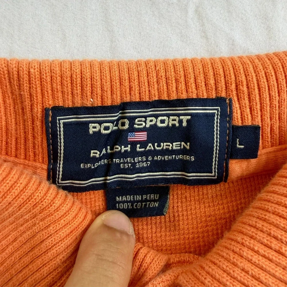 Polo Sport Ralph Lauren Vintage Polo Shirt Mens Large Cotton